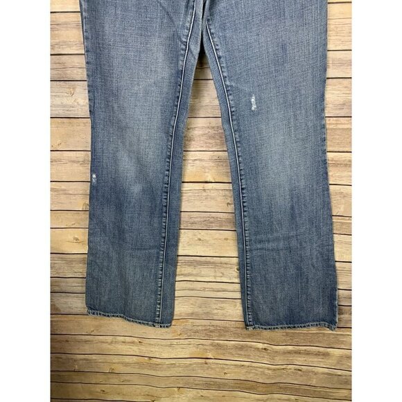 American Eagle Womens 8 Long Favorite Boyfriend Jeans Distressed Denim - Picture 2 of 10